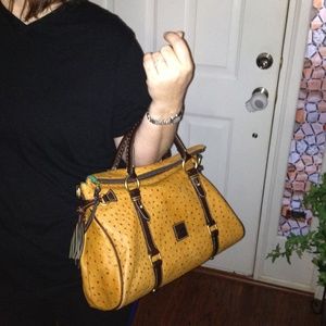 Dooney and Bourke Ostrich Domed Satchel